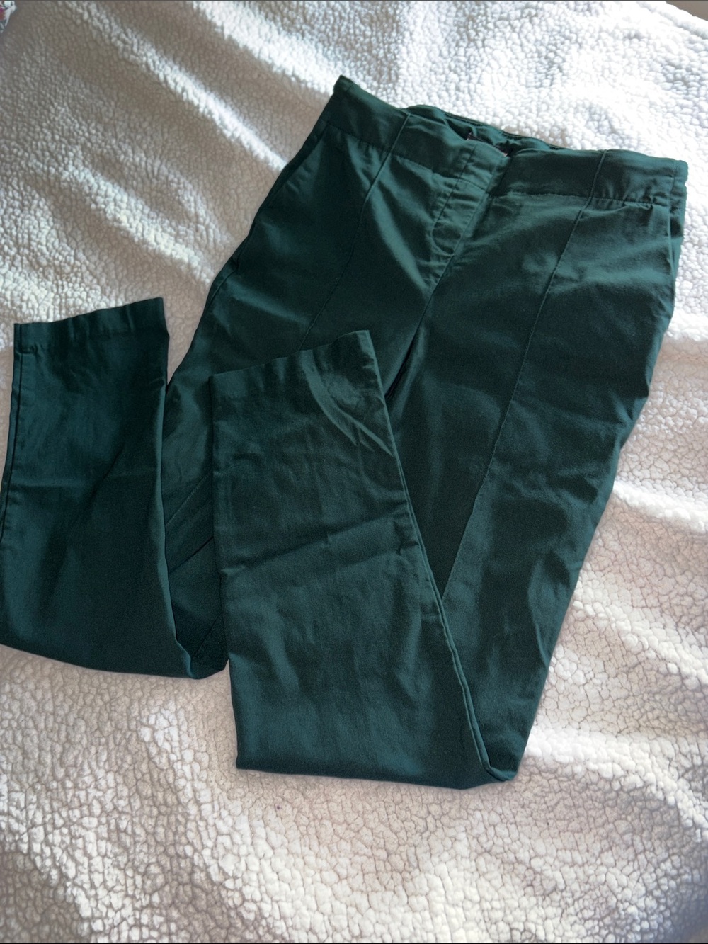 Hilary Radley Deep Teal Slim Dress Pants